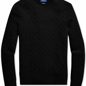 Ralph Lauren Polo Cashmere Black Mens Sweater L